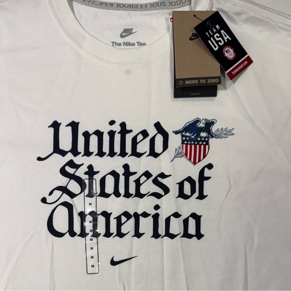 Men's Nike Team USA Olympic Shirt Olympics FN0866-133 Premium Essential Sz M - Picture 4 of 8